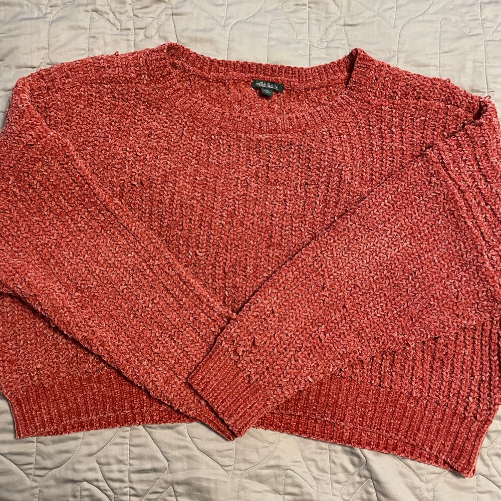 Super cute cropped chenille sweater - WILD FABLE